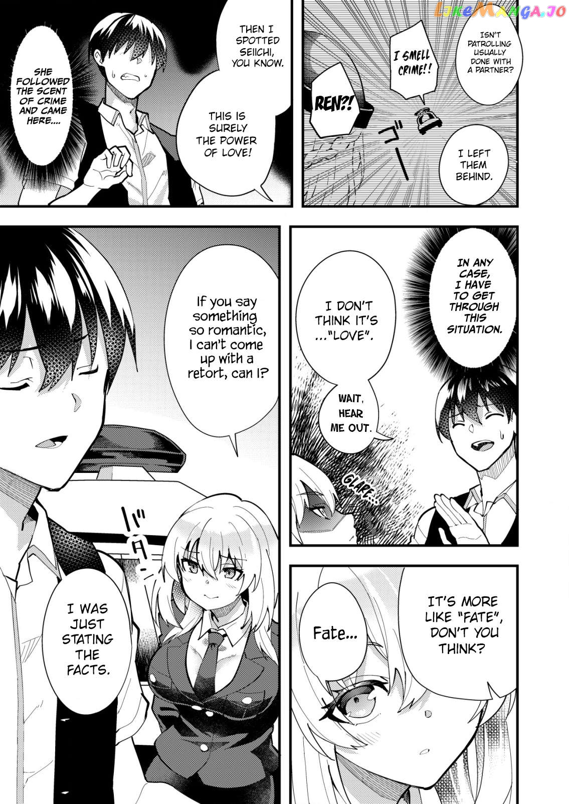 Sagishi to Keisatsukan no Rennai Kyori Chapter 4 - page 5