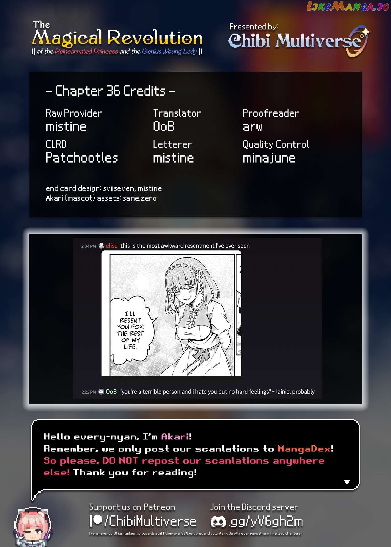 The Magical Revolution of the Reincarnated Princess and the Genius Young Lady Chapter 36 - page 34