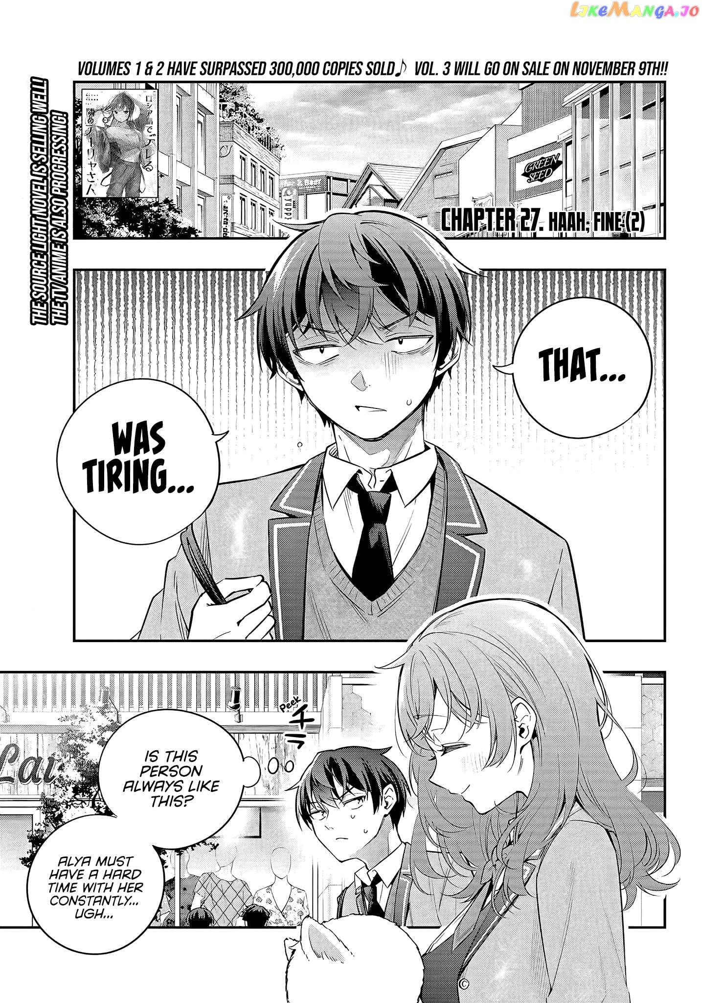 Alya Sometimes Hides Her Feelings in Russian Chapter 27 - page 2