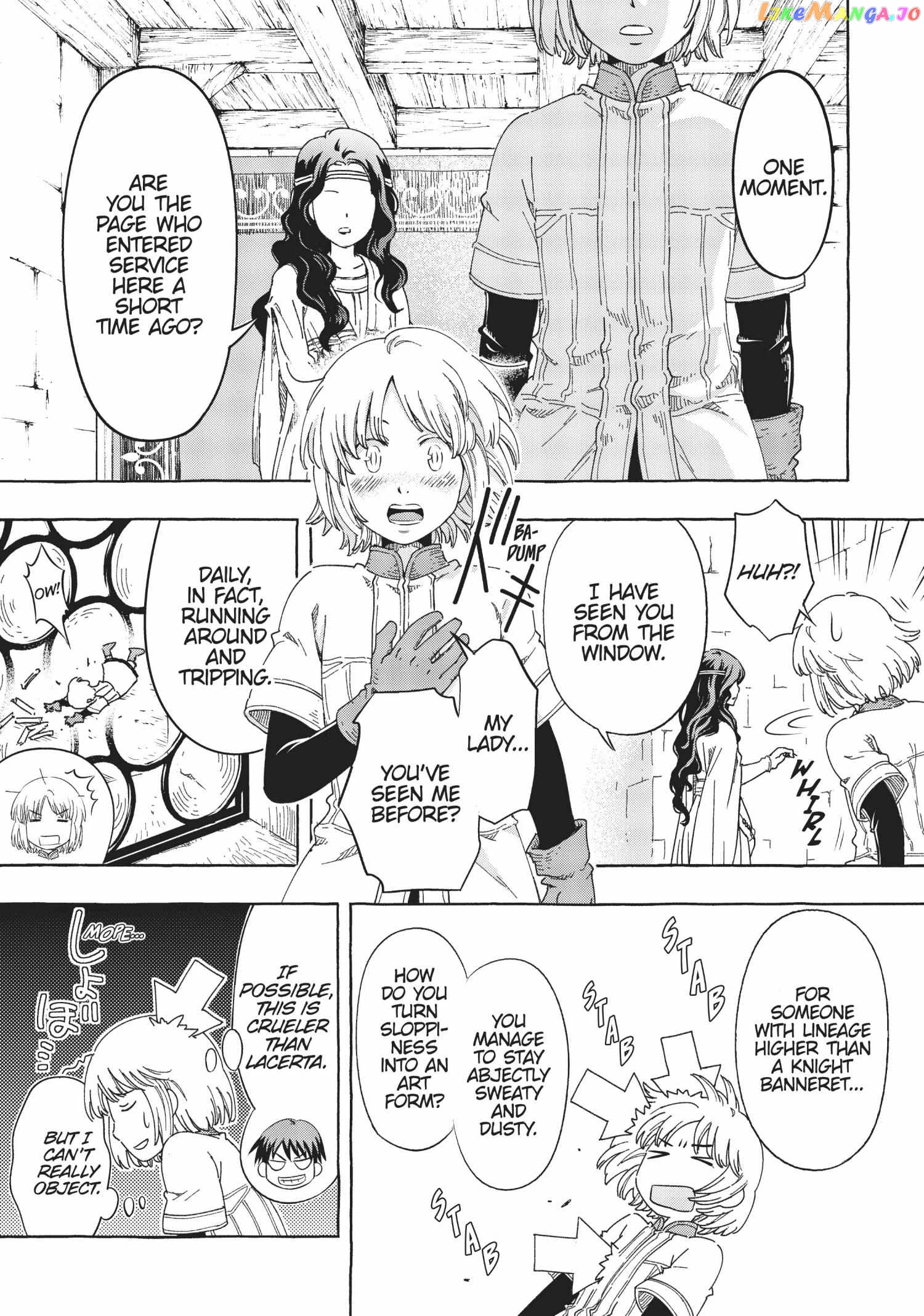 Kishi-tan wa Jouheki no Naka de Hana Hiraku Chapter 3 - page 12