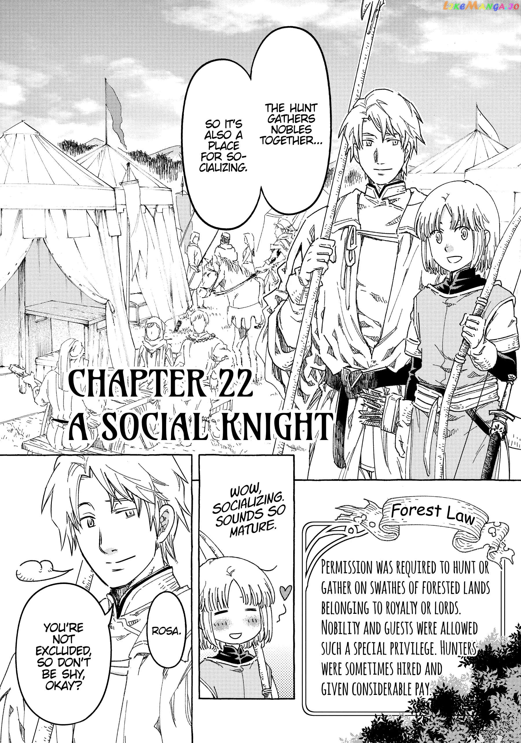 Kishi-tan wa Jouheki no Naka de Hana Hiraku Chapter 22 - page 1