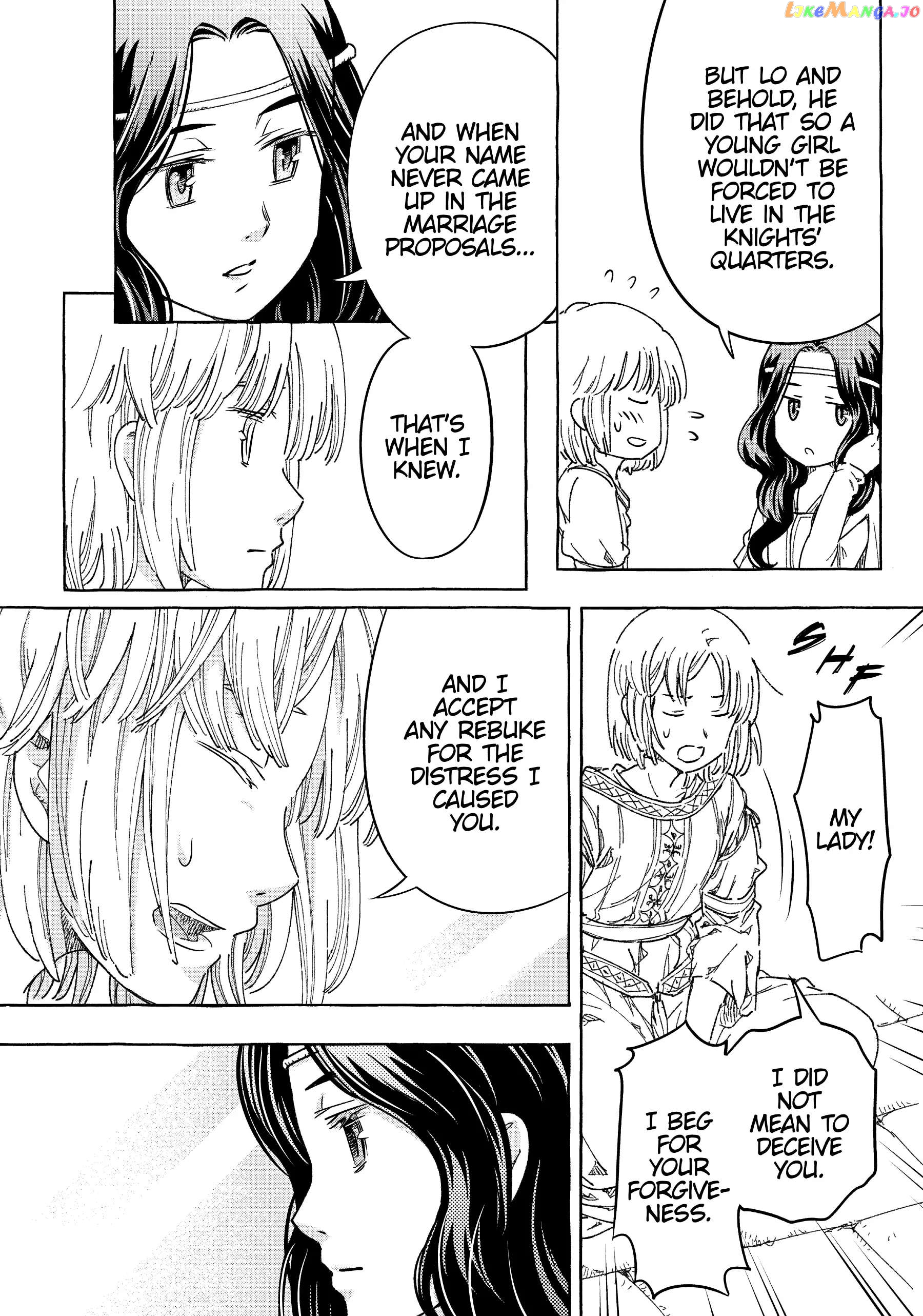 Kishi-tan wa Jouheki no Naka de Hana Hiraku Chapter 23 - page 12