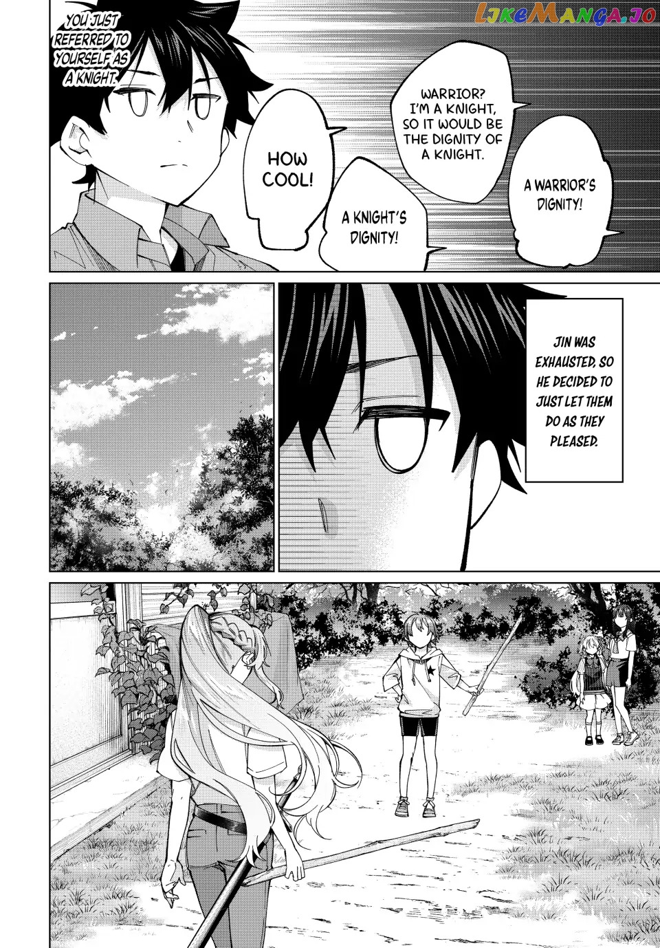 All My Neighbors are Convinced the Female Knight from My Rice Field Is My Wife Chapter 30 - page 14