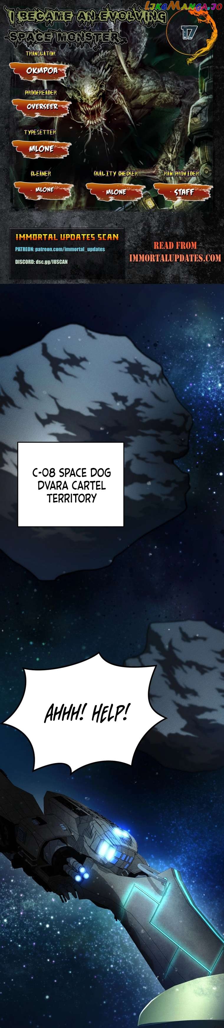 I Became an Evolving Space Monster Chapter 17 - page 1