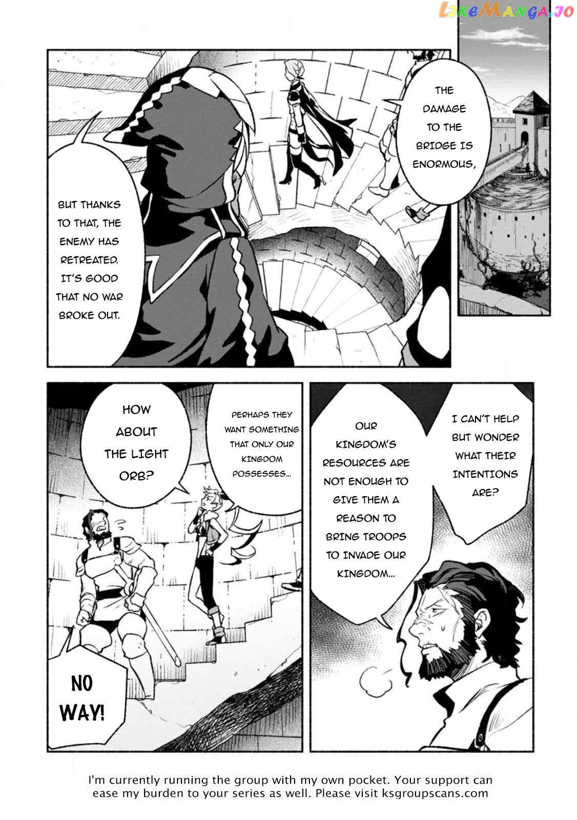 Sono Monban, Saikyou Nitsuki Tsuihou Sareta Bougyo Ryoku 9999 No Senshi, Outo No Monban Toshite Musou Suru chapter 26.2 - page 13