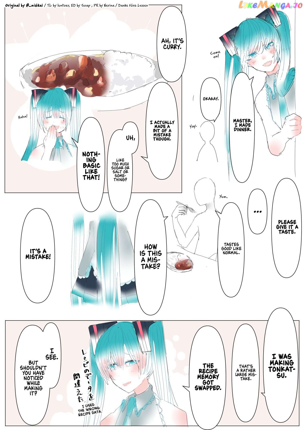 The Daily Life Of Master & Hatsune Miku Chapter 33 - page 1