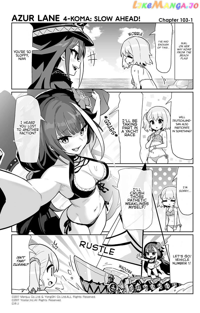 Azur Lane 4-Koma: Slow Ahead Chapter 103 - page 1