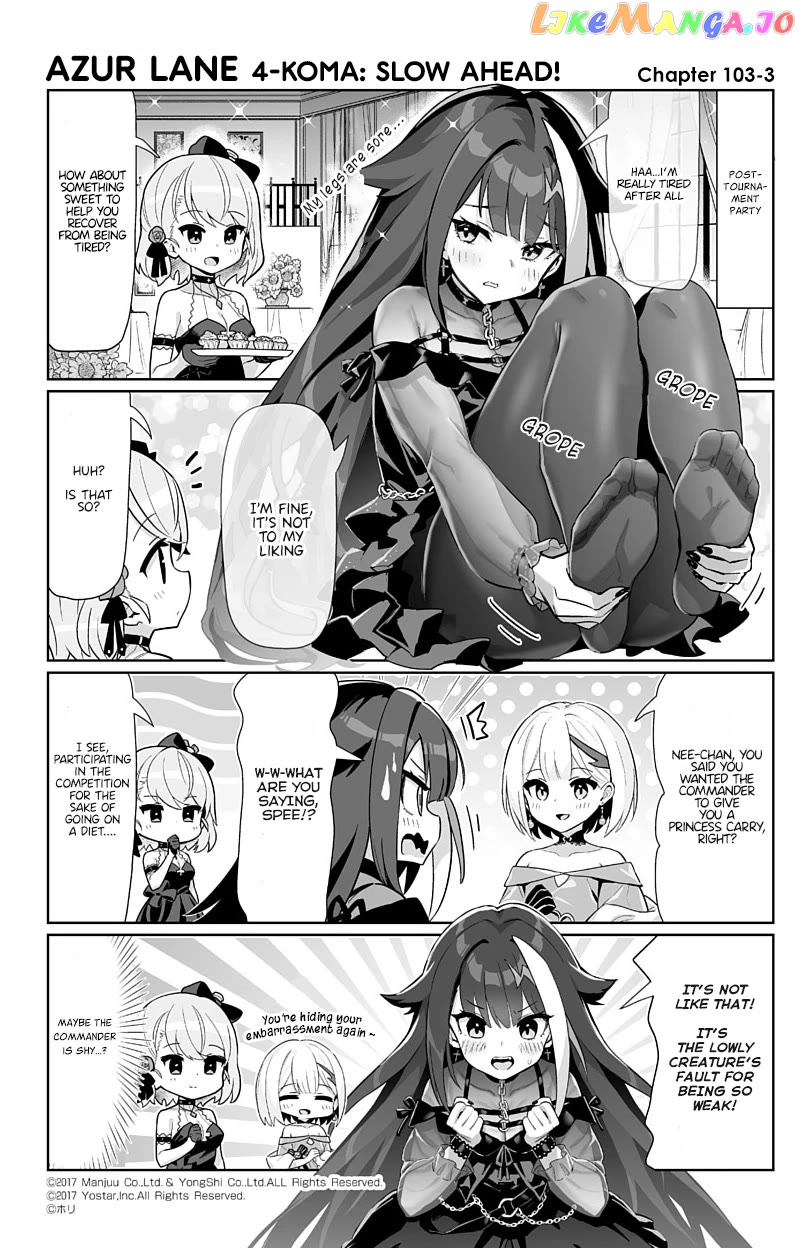 Azur Lane 4-Koma: Slow Ahead Chapter 103 - page 3