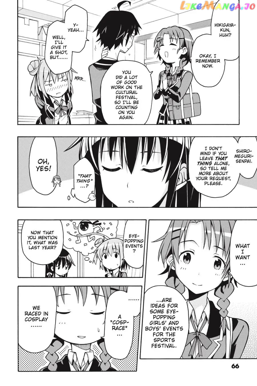 Yahari Ore no Seishun Rabukome wa Machigatte Iru. @ Comic chapter 44 - page 8