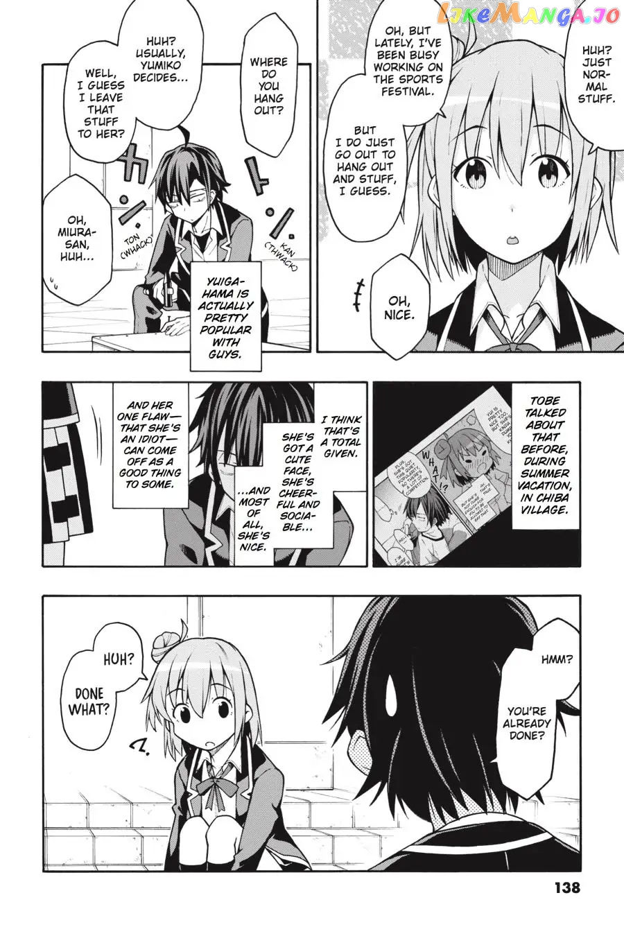 Yahari Ore no Seishun Rabukome wa Machigatte Iru. @ Comic chapter 46 - page 22