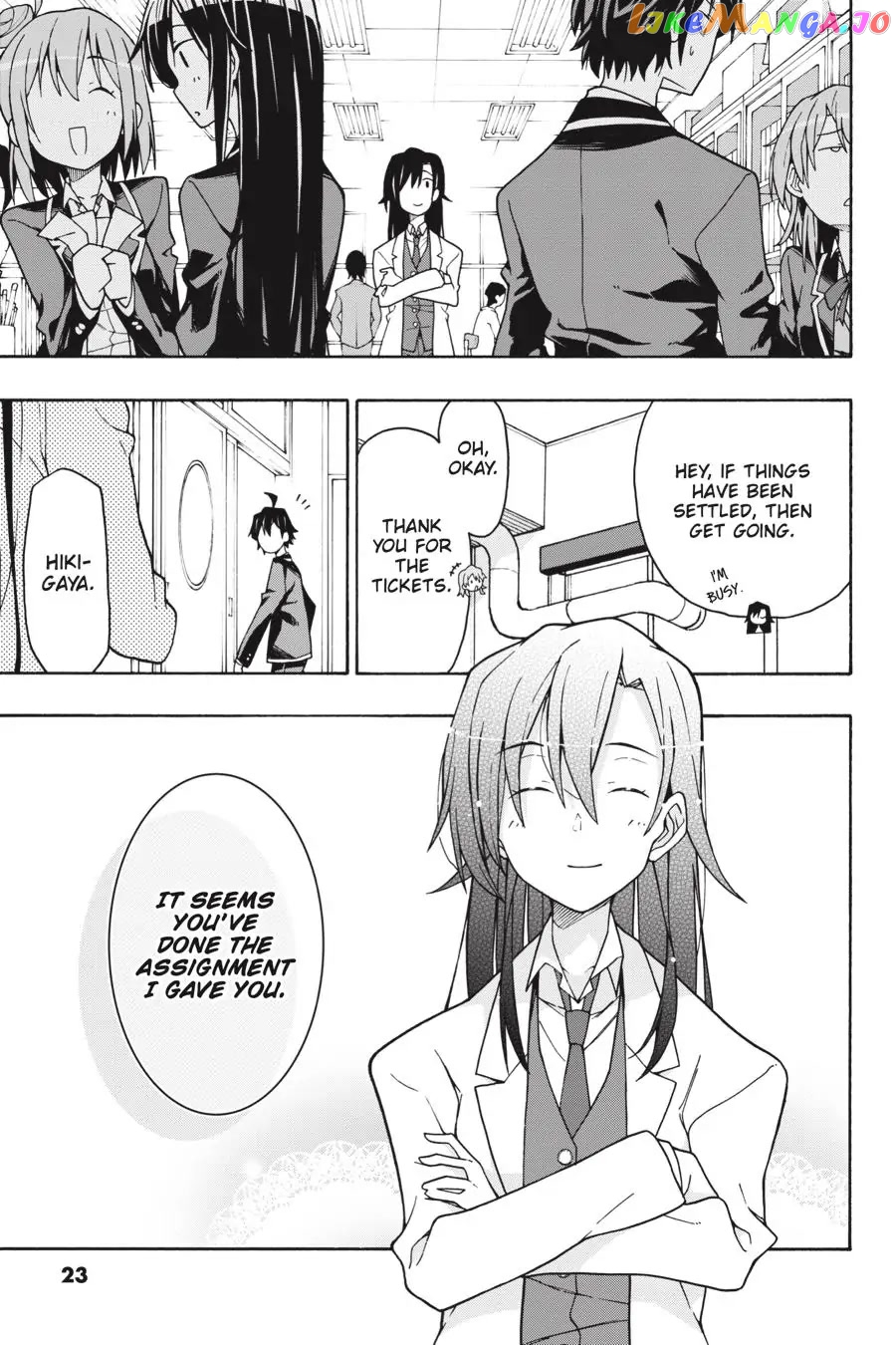 Yahari Ore no Seishun Rabukome wa Machigatte Iru. @ Comic chapter 65 - page 23