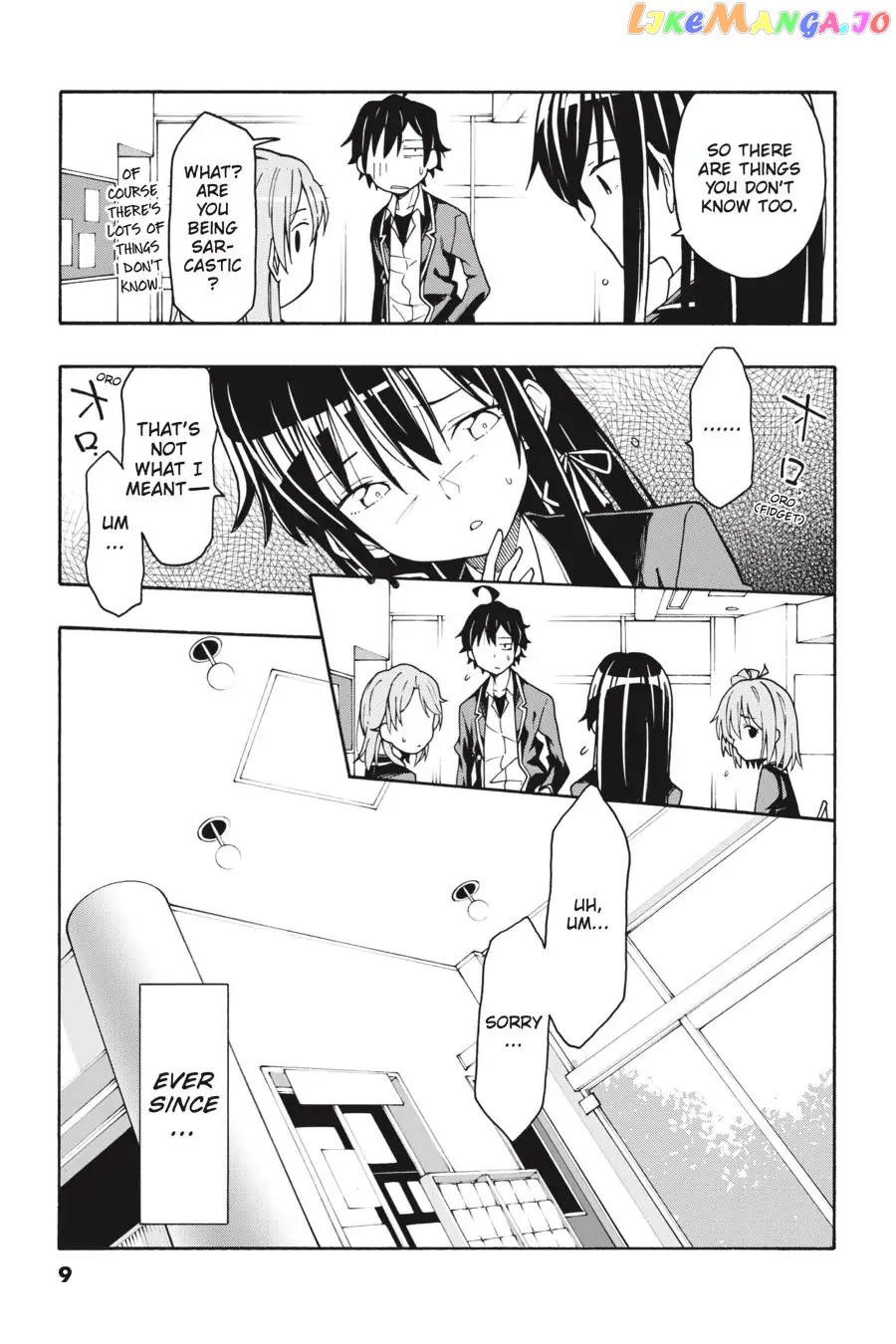 Yahari Ore no Seishun Rabukome wa Machigatte Iru. @ Comic chapter 65 - page 9