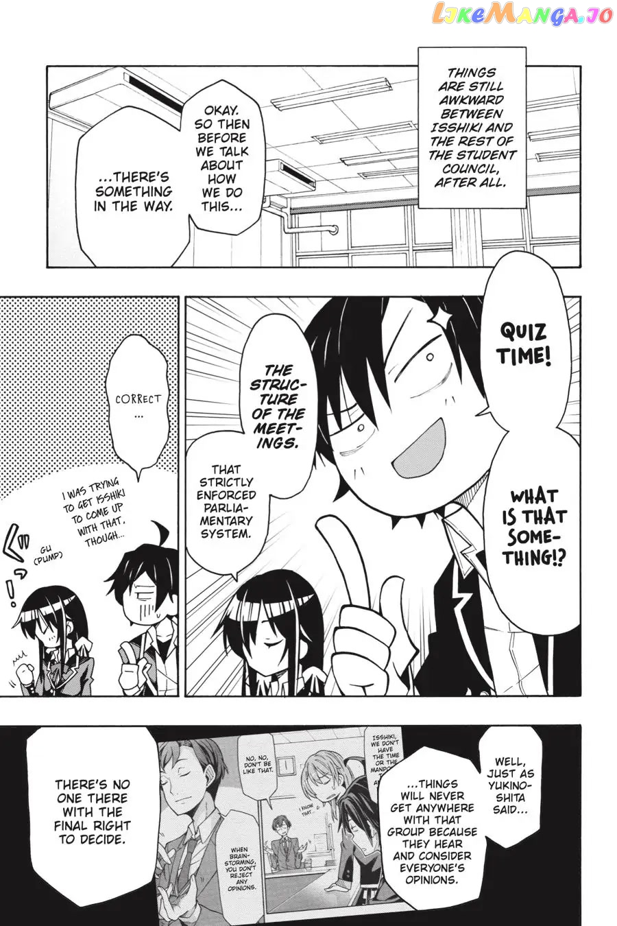 Yahari Ore no Seishun Rabukome wa Machigatte Iru. @ Comic chapter 69 - page 7