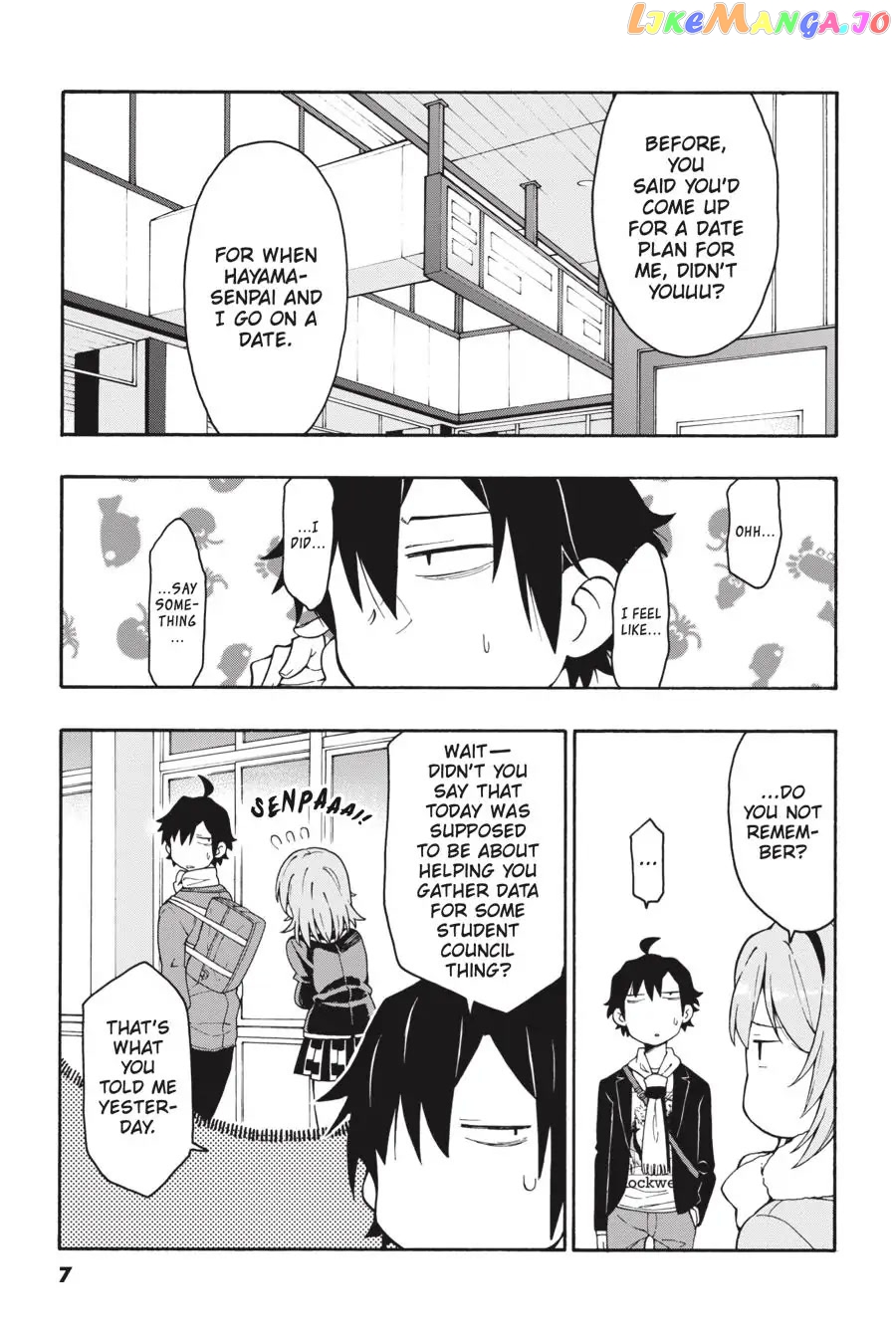 Yahari Ore no Seishun Rabukome wa Machigatte Iru. @ Comic chapter 71 - page 7