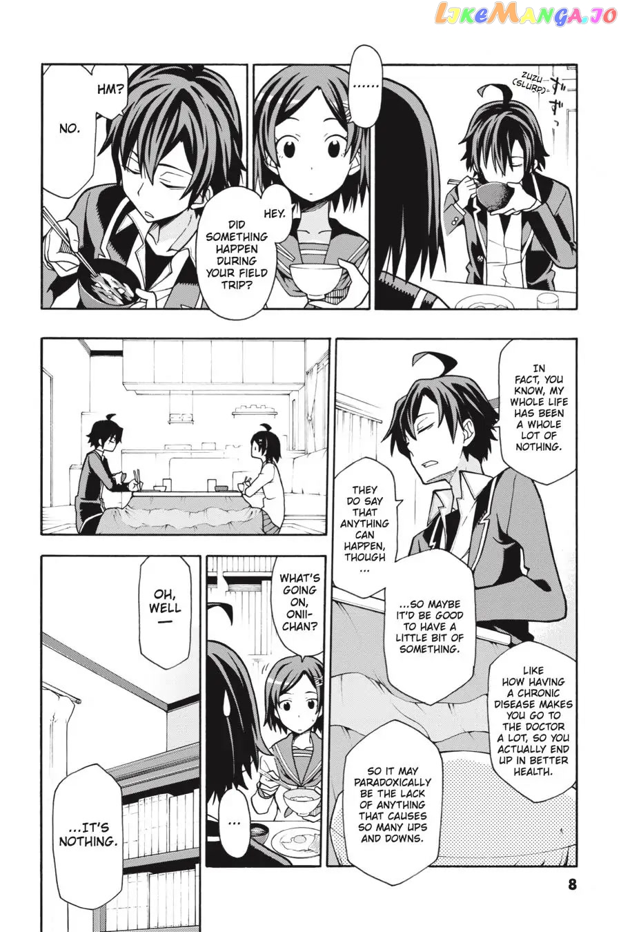 Yahari Ore no Seishun Rabukome wa Machigatte Iru. @ Comic chapter 54 - page 9