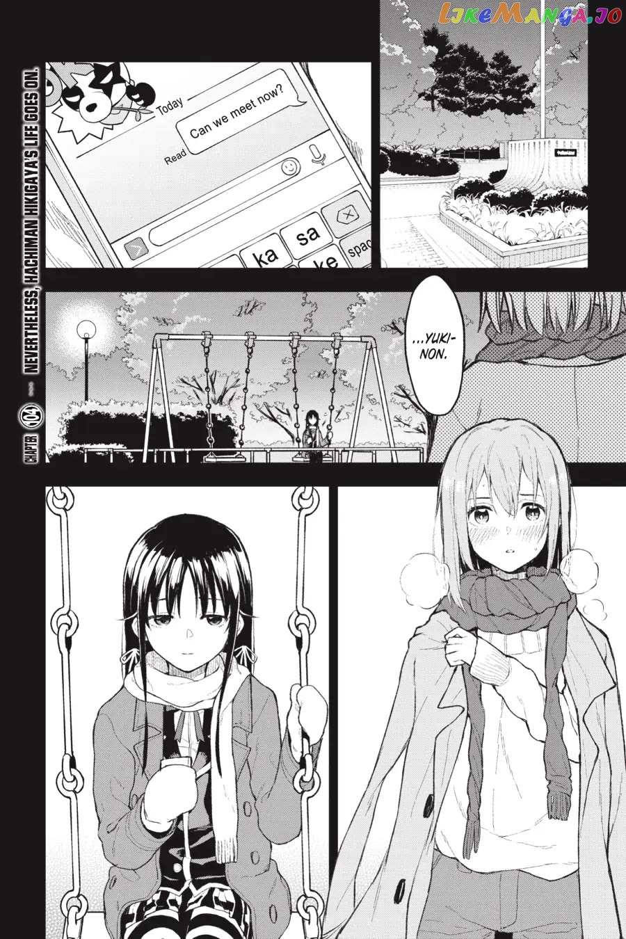 Yahari Ore no Seishun Rabukome wa Machigatte Iru. @ Comic chapter 104 - page 1