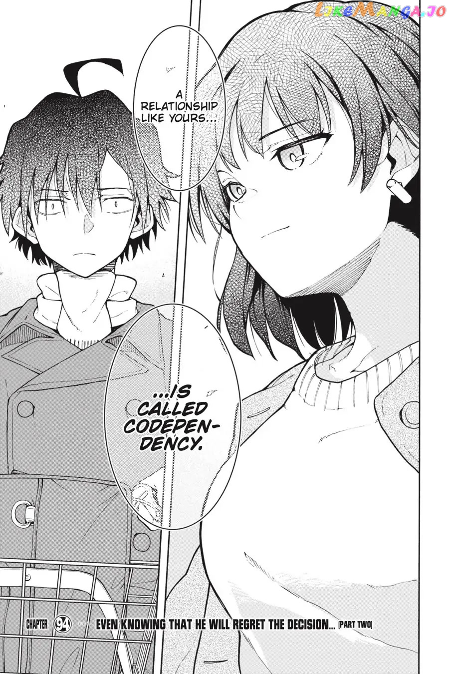 Yahari Ore no Seishun Rabukome wa Machigatte Iru. @ Comic chapter 94 - page 1