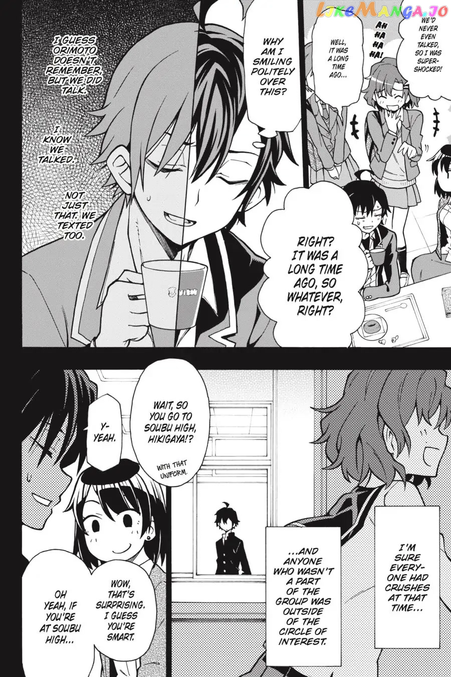 Yahari Ore no Seishun Rabukome wa Machigatte Iru. @ Comic chapter 55 - page 8