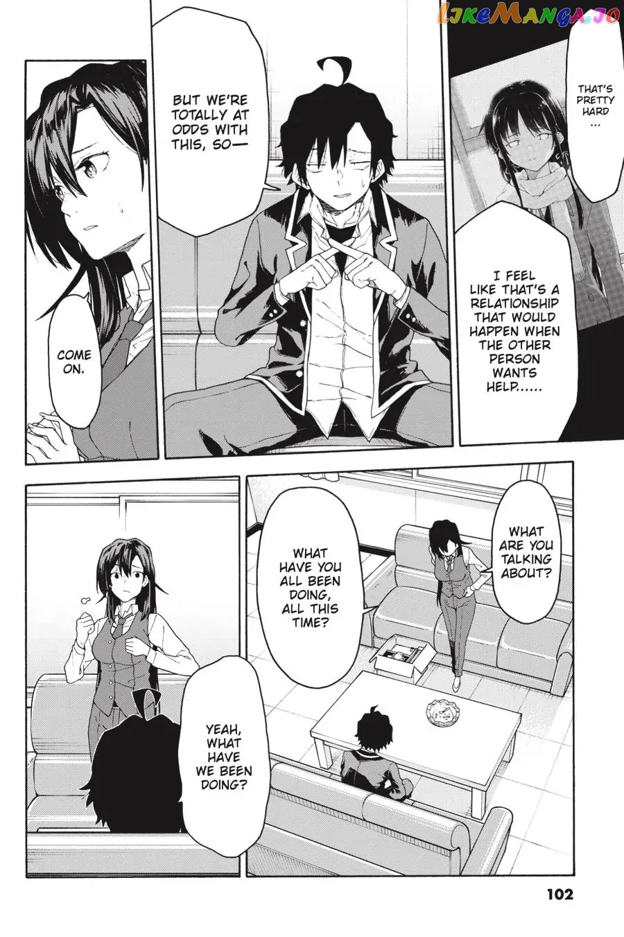 Yahari Ore no Seishun Rabukome wa Machigatte Iru. @ Comic chapter 95 - page 8