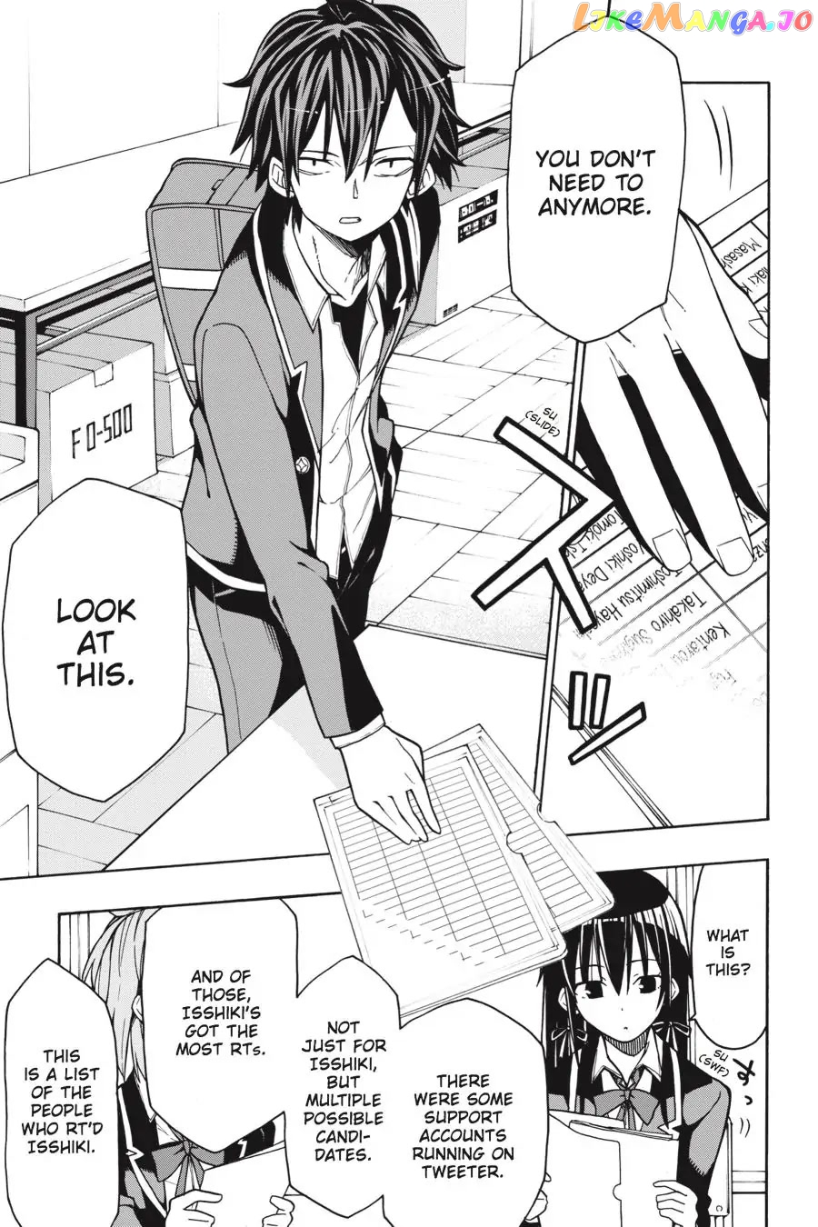 Yahari Ore no Seishun Rabukome wa Machigatte Iru. @ Comic chapter 58 - page 22