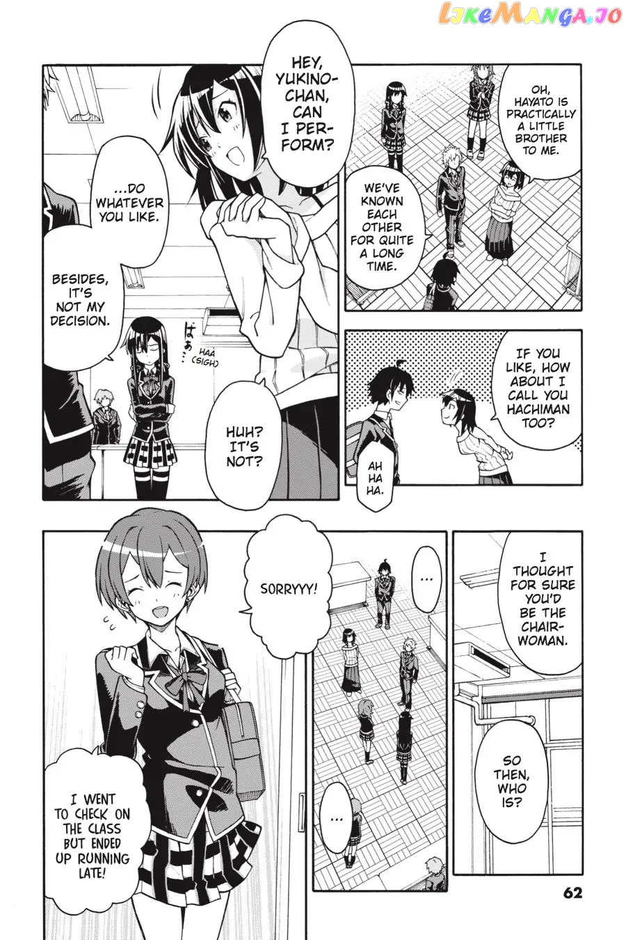 Yahari Ore no Seishun Rabukome wa Machigatte Iru. @ Comic chapter 38 - page 4