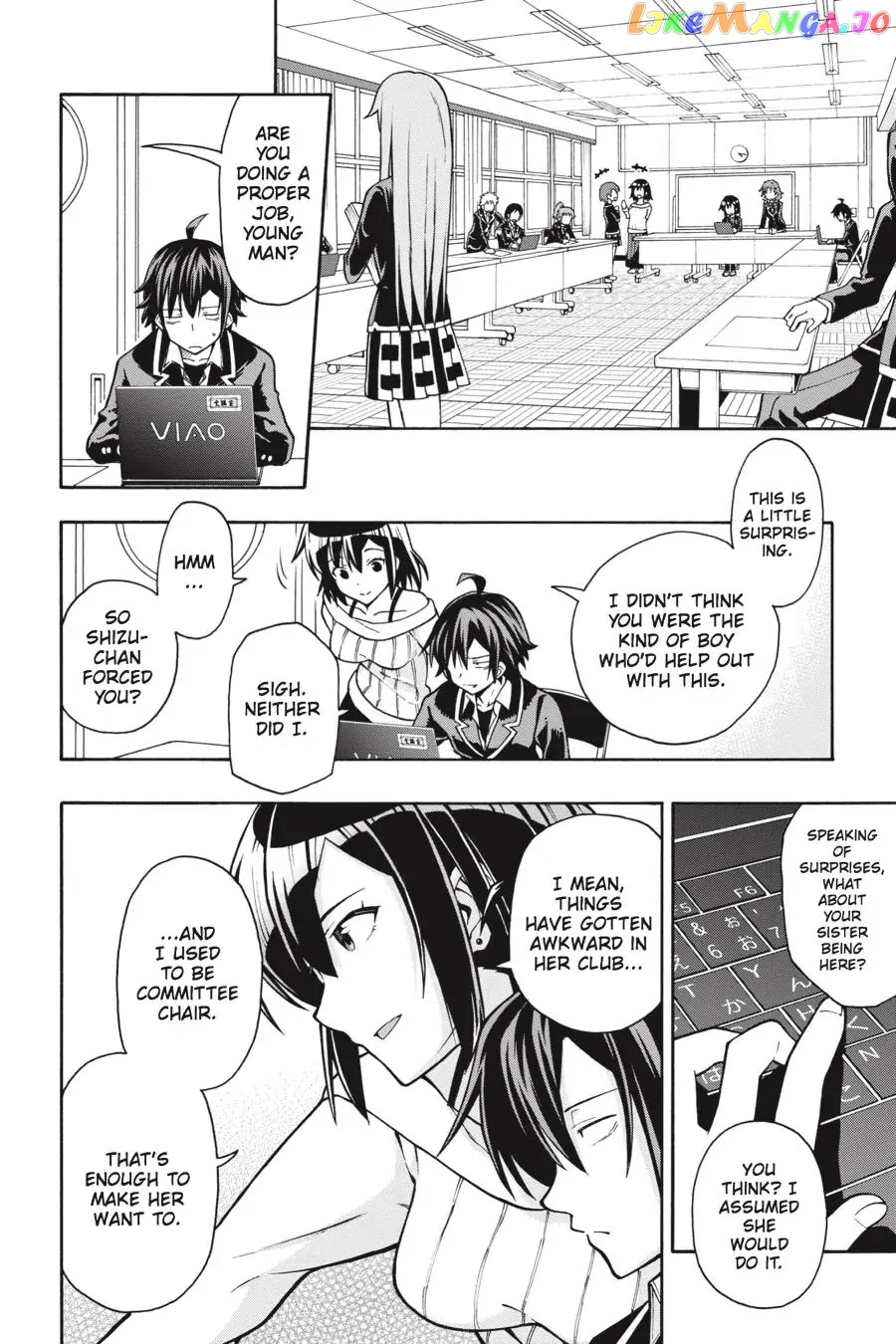 Yahari Ore no Seishun Rabukome wa Machigatte Iru. @ Comic chapter 38 - page 8