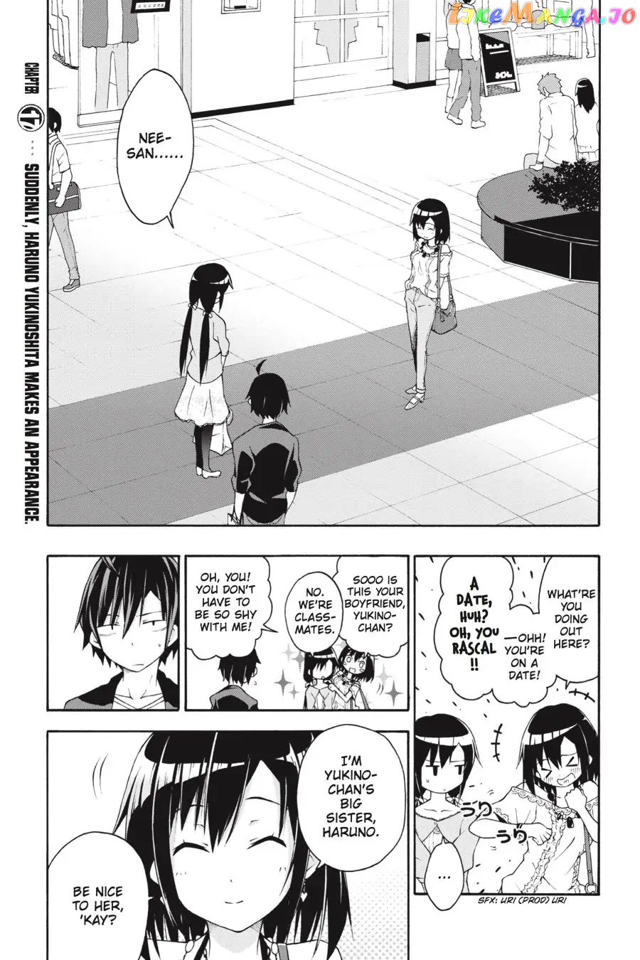 Yahari Ore no Seishun Rabukome wa Machigatte Iru. @ Comic chapter 17 - page 1