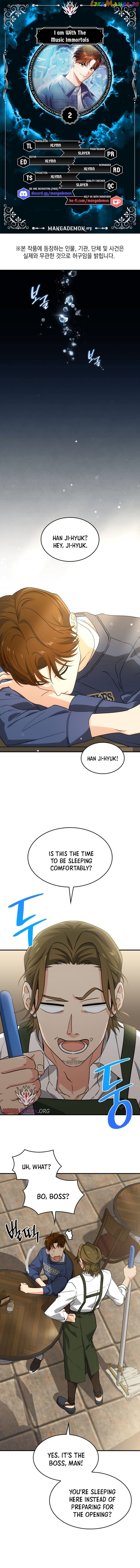 I Am With the Music Immortals Chapter 2 - page 1