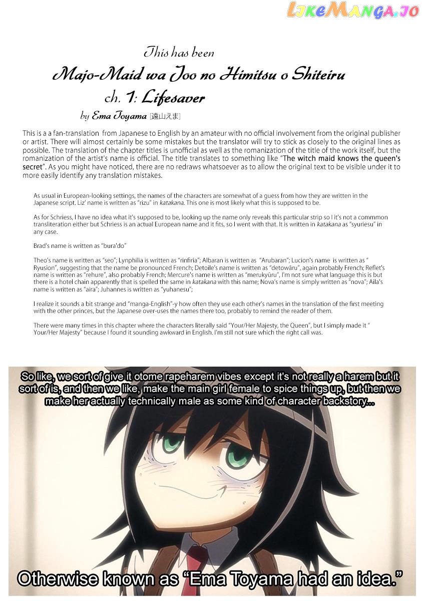 Majo Maid Wa Joou No Himitsu O Shitte Iru chapter 1 - page 53