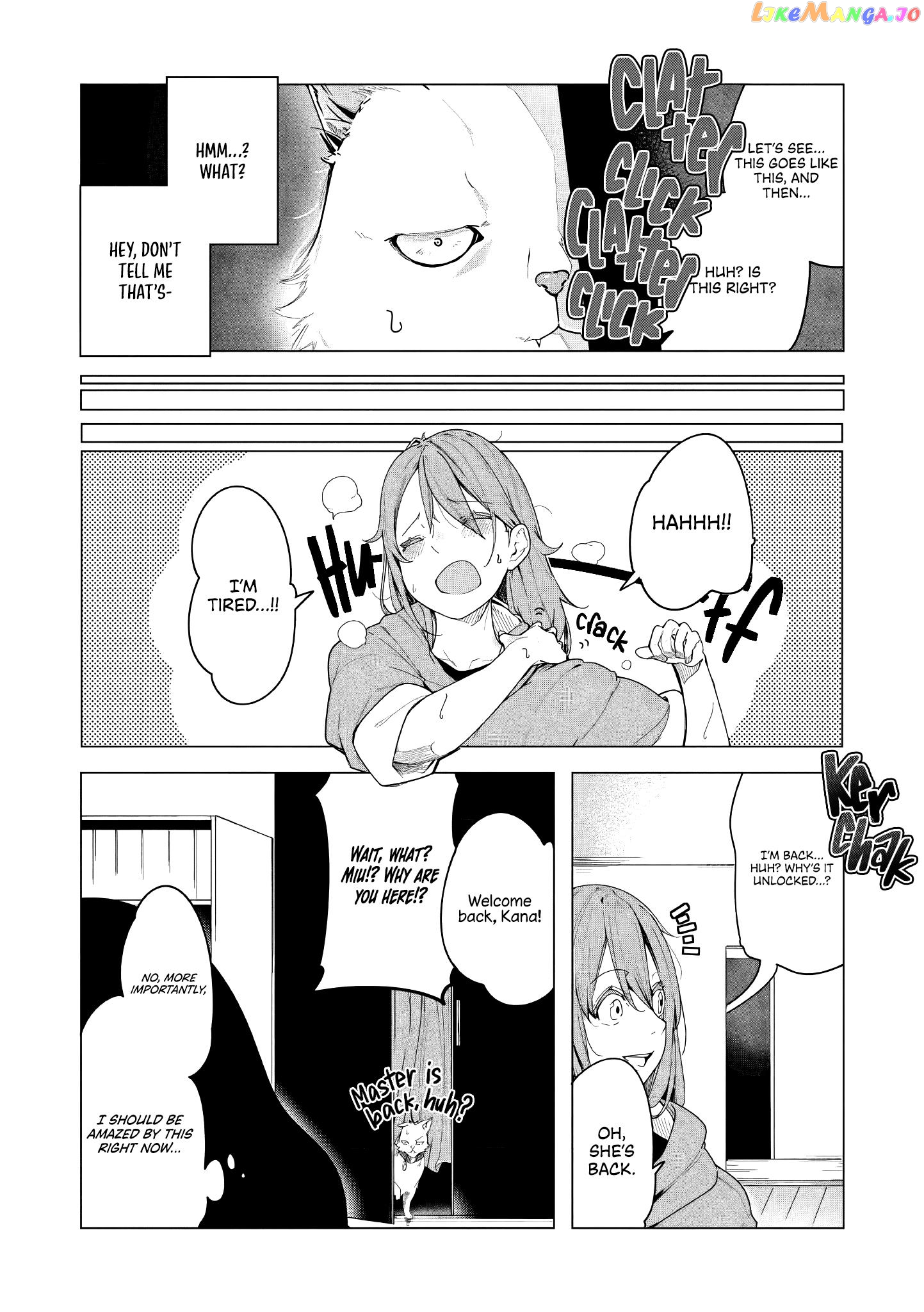 Neko Ni Tenseishita Kedo Hima Nano De Gamer Joshi To Issho Ni Vrmmo Wo Suru chapter 1 - page 23
