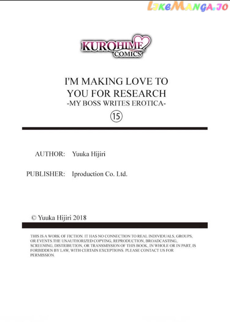 I'm Making Love to You for Research -My Boss Writes Erotica chapter 15 - page 37