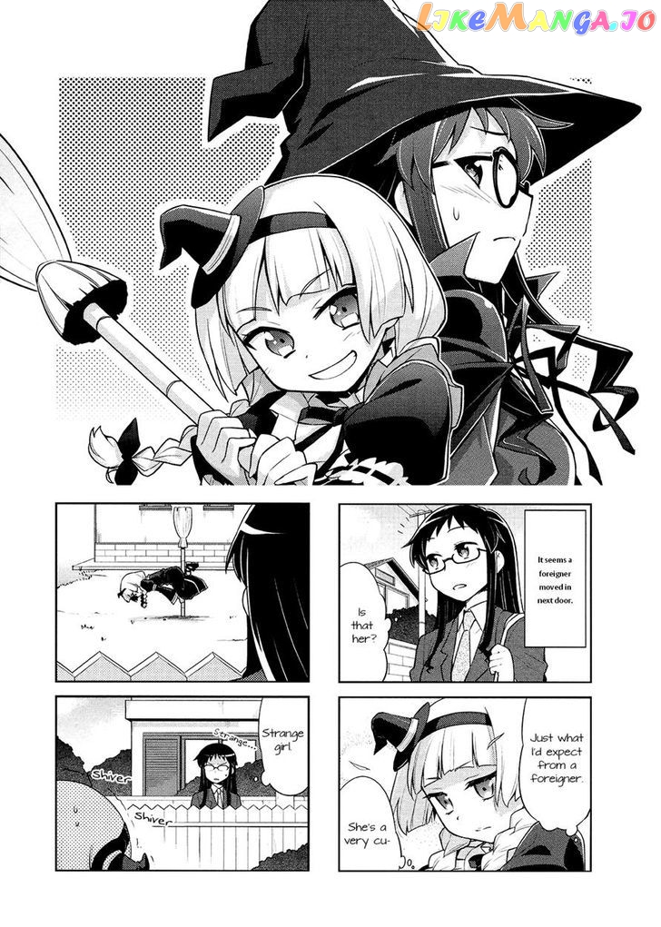 Majo to Houki to Kurobuchi Megane chapter 2 - page 1