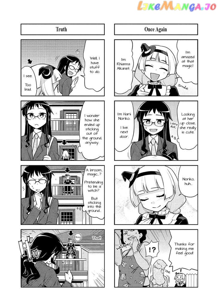 Majo to Houki to Kurobuchi Megane chapter 2 - page 3