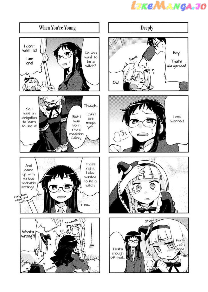 Majo to Houki to Kurobuchi Megane chapter 2 - page 4