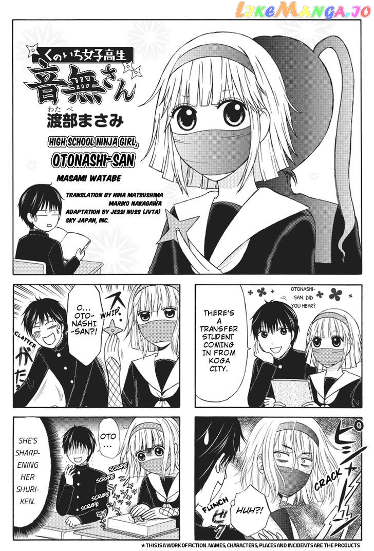 Kunoichi Joshikousei Otonashi-san chapter 8 - page 1