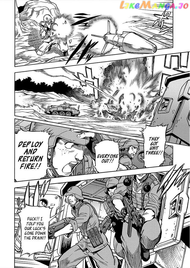 Kidou Senshi Gundam U.C. Hard Graph - Tetsu no Kanba chapter 7 - page 18