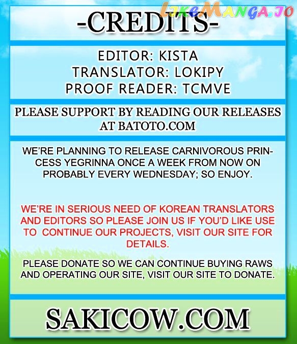 Carnivorous Princess Yegrinna Chapter 11 - page 1