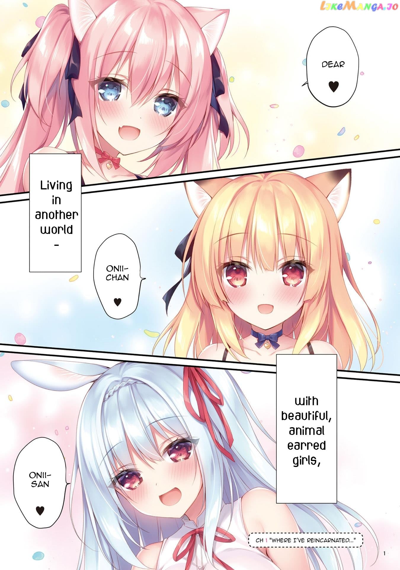 Boku No Risou No Isekai Seikatsu ~Tensei Shitara Kemomimi Musume Darake No Sekai De Harem Ni~ chapter 1 - page 3