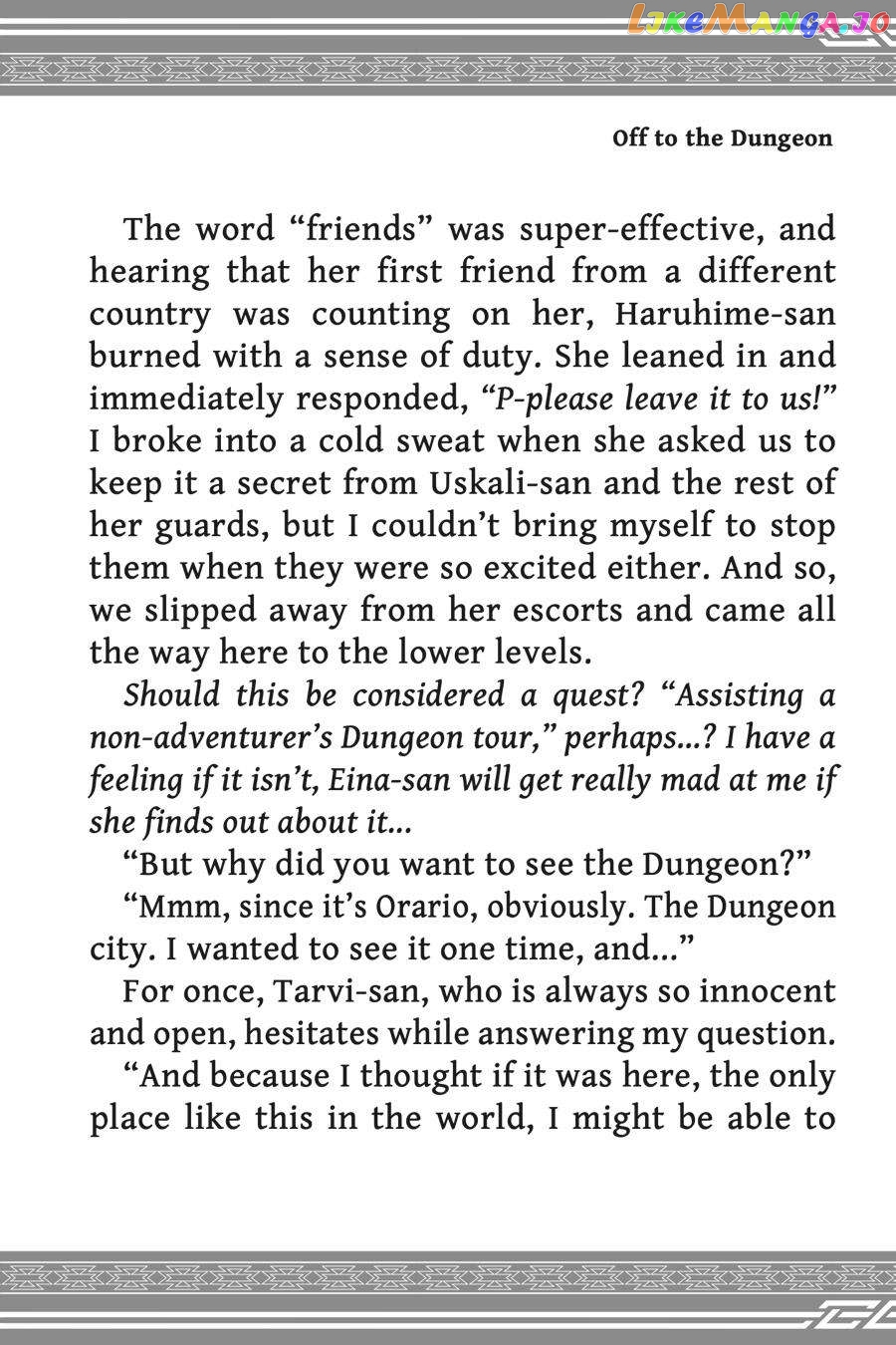 Is It Wrong to Try to Pick Up Girls in a Dungeon - Memoria Freese chapter 4.5 - page 17