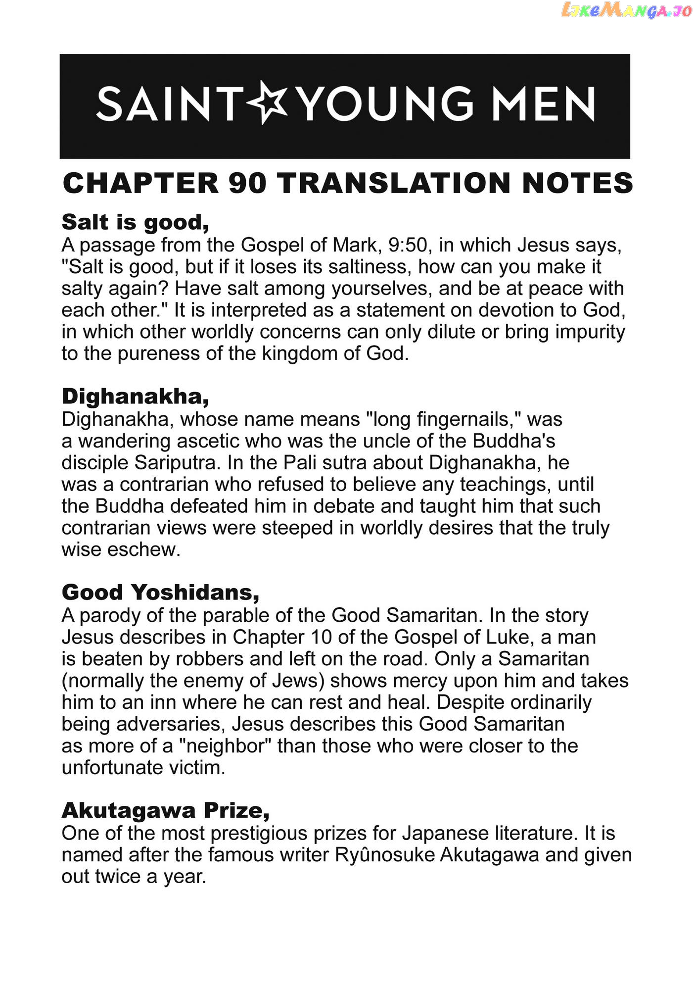 Saint Oniisan chapter 90 - page 10