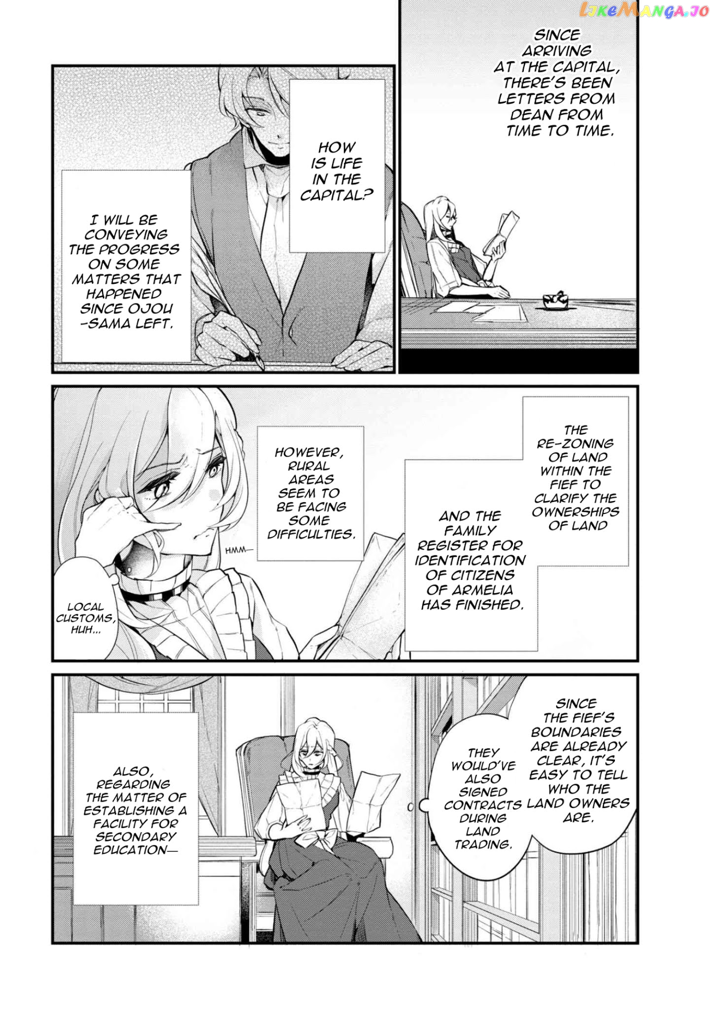 Koushaku Reijou no Tashinami chapter 36.1 - page 3