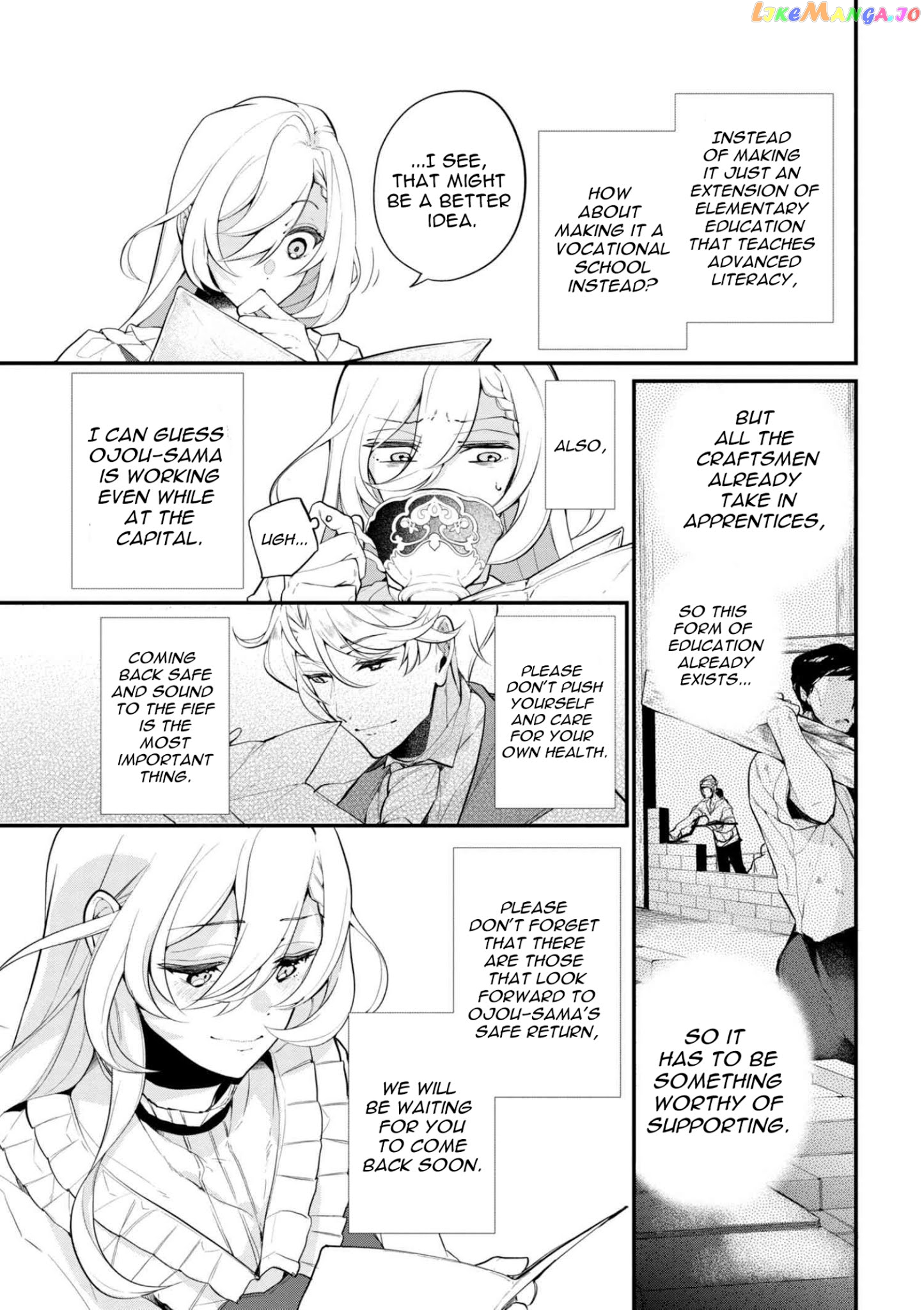 Koushaku Reijou no Tashinami chapter 36.1 - page 4