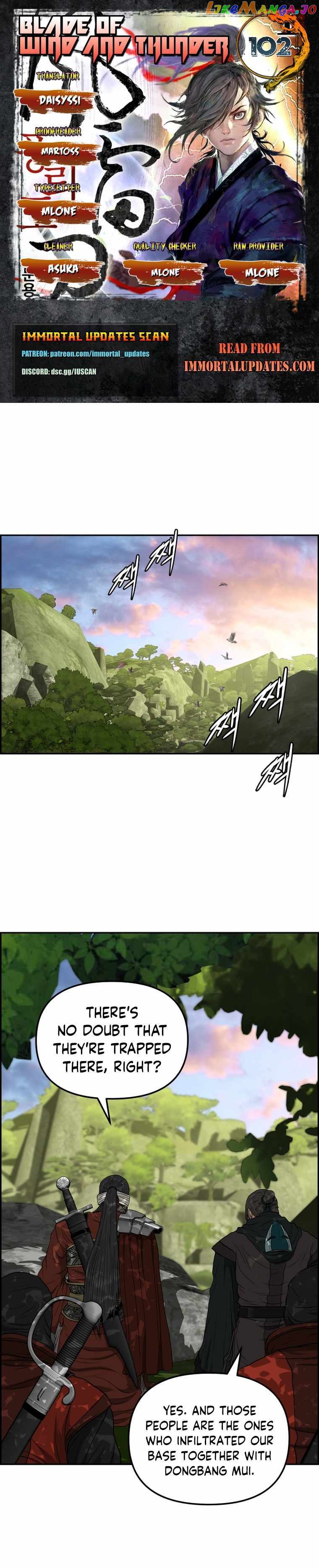 Blade Of Wind And Thunder Chapter 102 - page 1