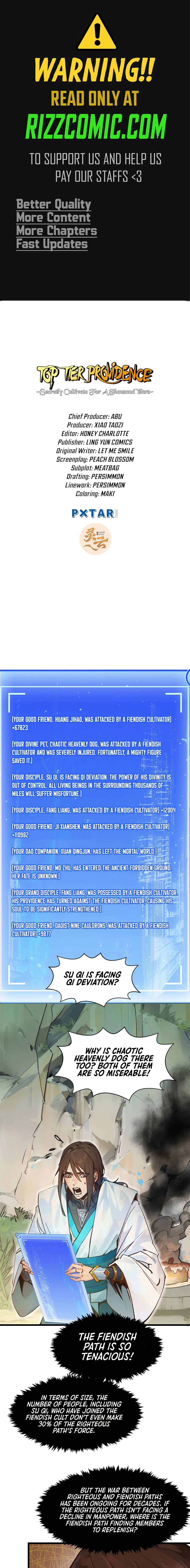 Top Tier Providence: Secretly Cultivate for a Thousand Years Chapter 141 - page 1