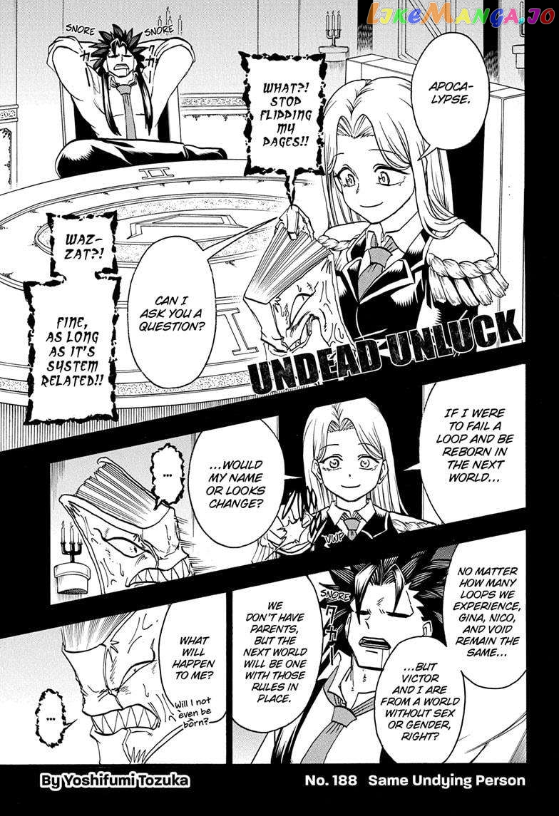 Undead + Unluck Chapter 188 - page 1