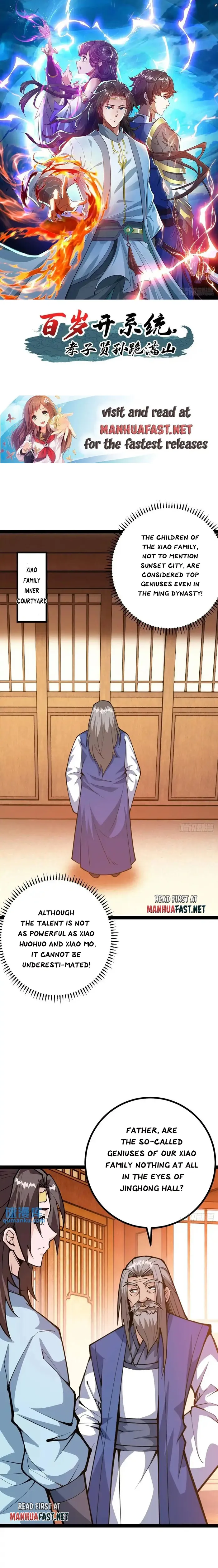 When The System Opens After The Age Of 100 , All Grandchildren Kneel Upon The Mountains! Chapter 39 - page 1