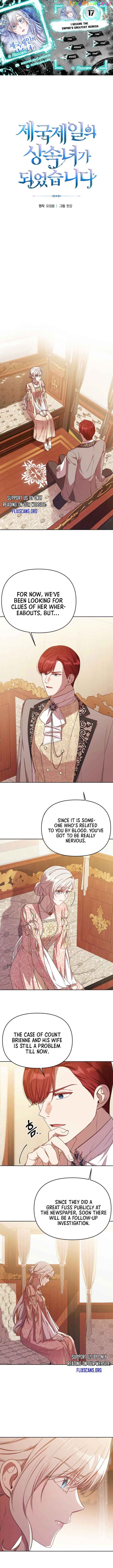 I Became the Greatest Heiress of the Empire Chapter 17 - page 1