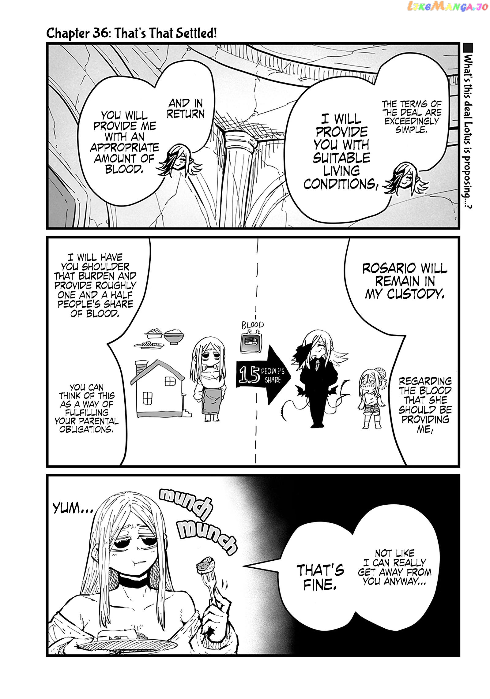 Please Give Me Your Blood, I Will Serve You In Gratitude Chapter 36 - page 2