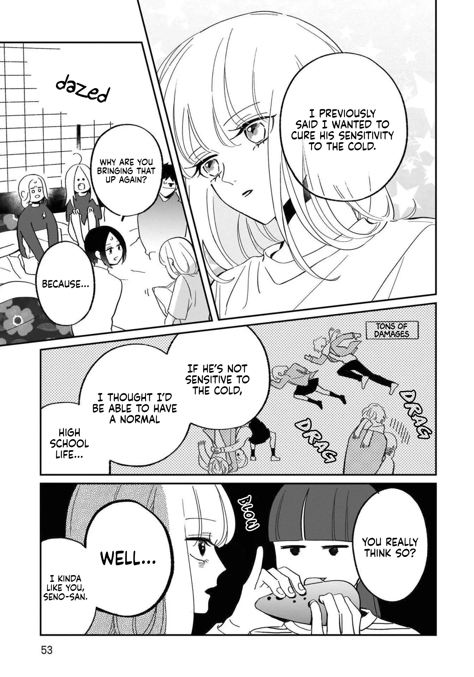 A Boy Sensitive to Cold & a Hard-boiled Girl Chapter 12 - page 14