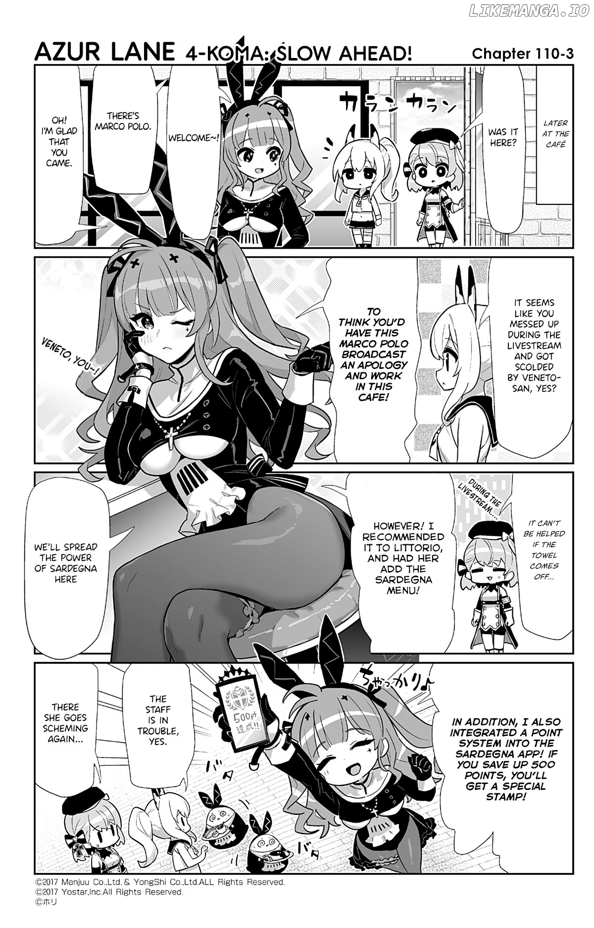 Azur Lane 4-Koma: Slow Ahead Chapter 110 - page 3